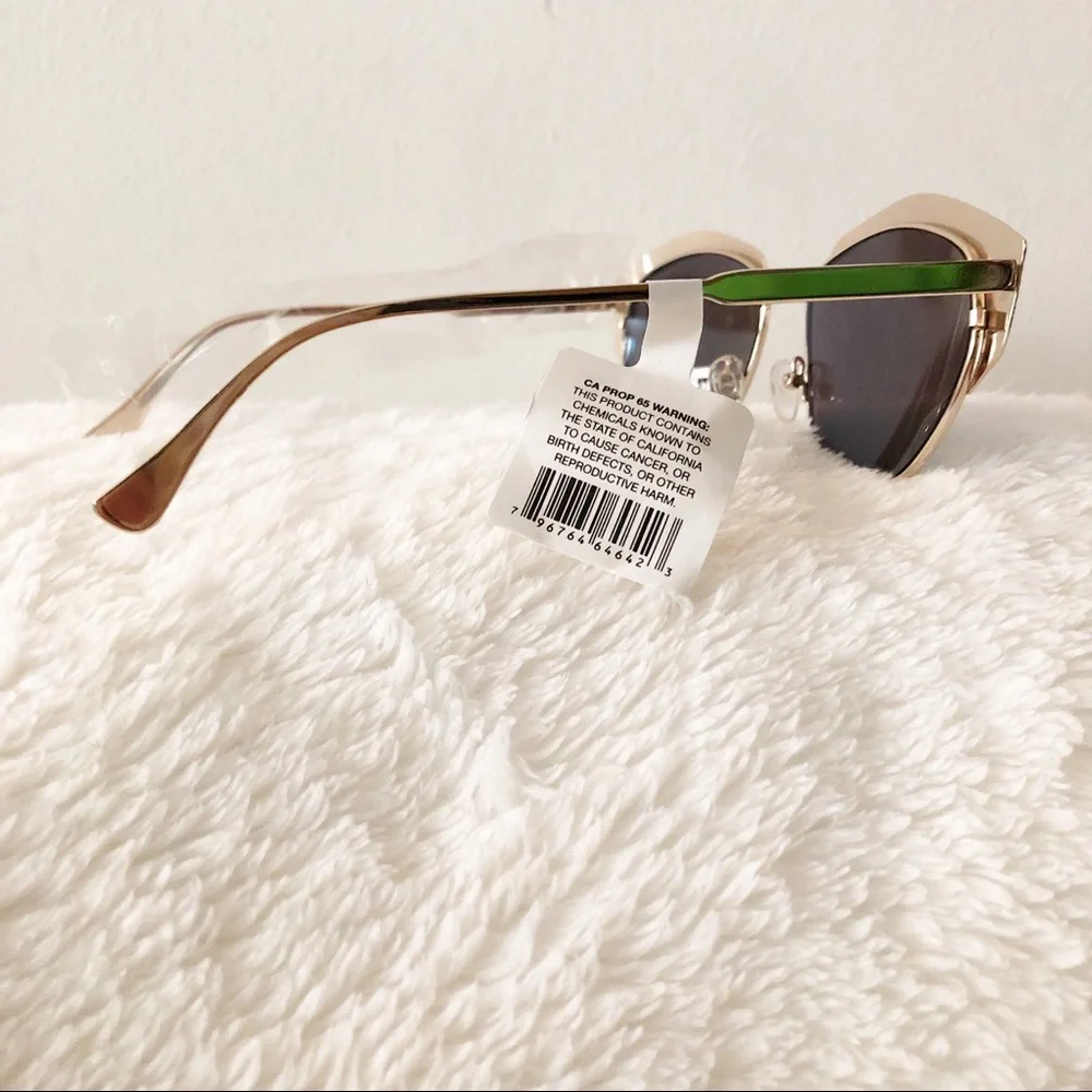 NWT JOES'S JEANS Gold Metallic Sunglasses